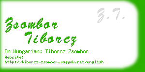 zsombor tiborcz business card
